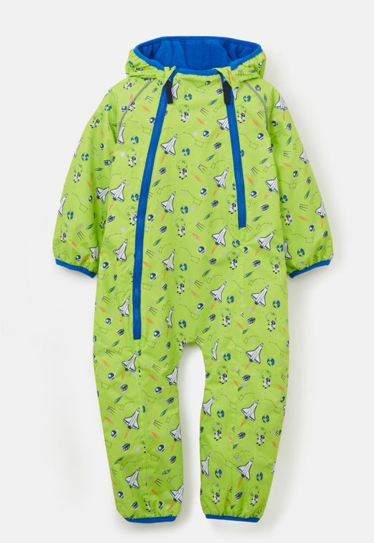 Lighthouse Jamie Puddlesuit - Lime Space print