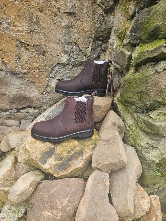 Xpert Heritage Wrangler Junior Dealer Boot - Dark Brown