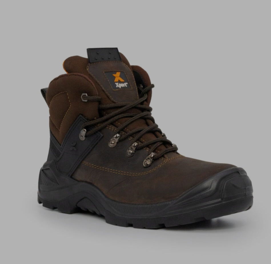 Xpert Warrior S3 Safety Laced Boot Brown / Black