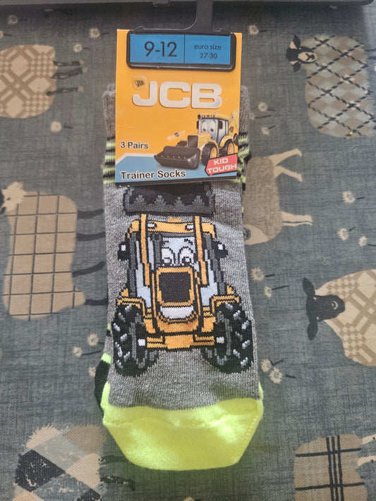 JCB Childrens Trainer socks