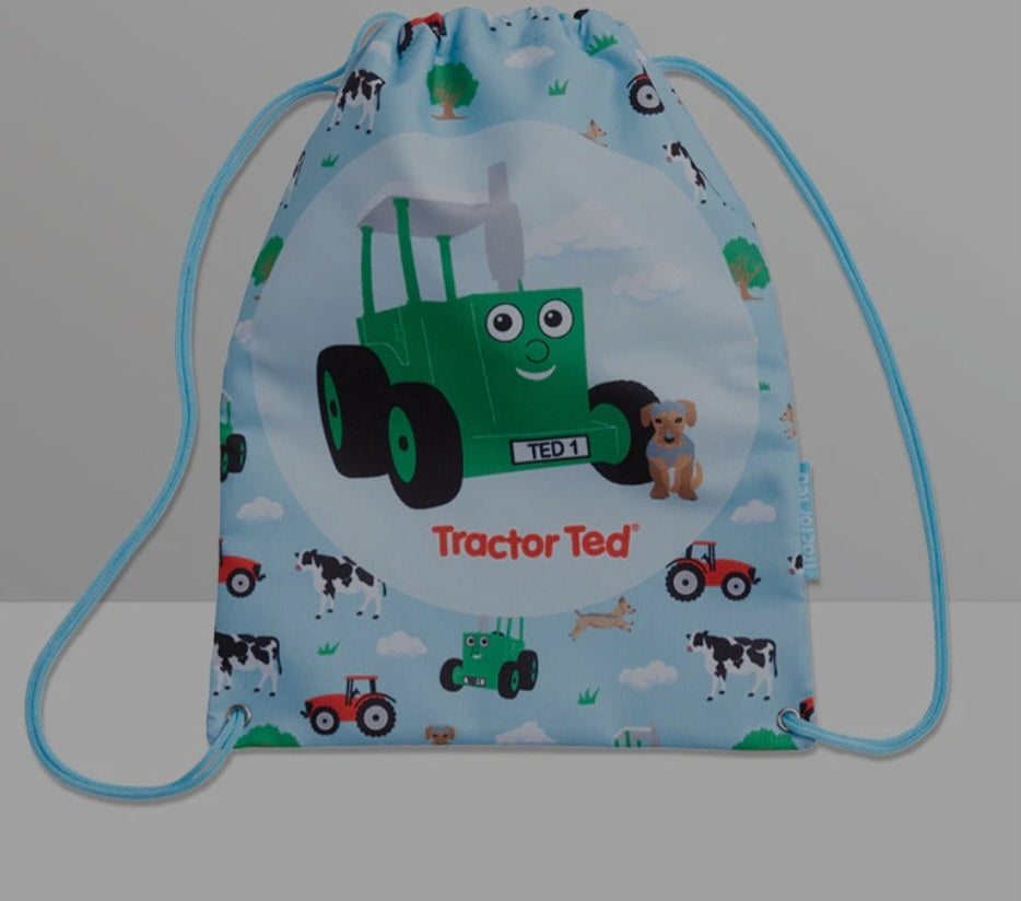 Tractor Ted Drawstring Bag