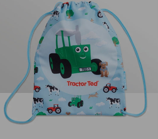 Tractor Ted Drawstring Bag
