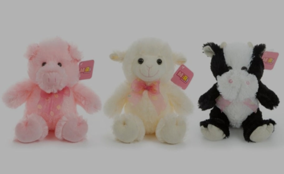 Soft Toy Farm Animals 25cm