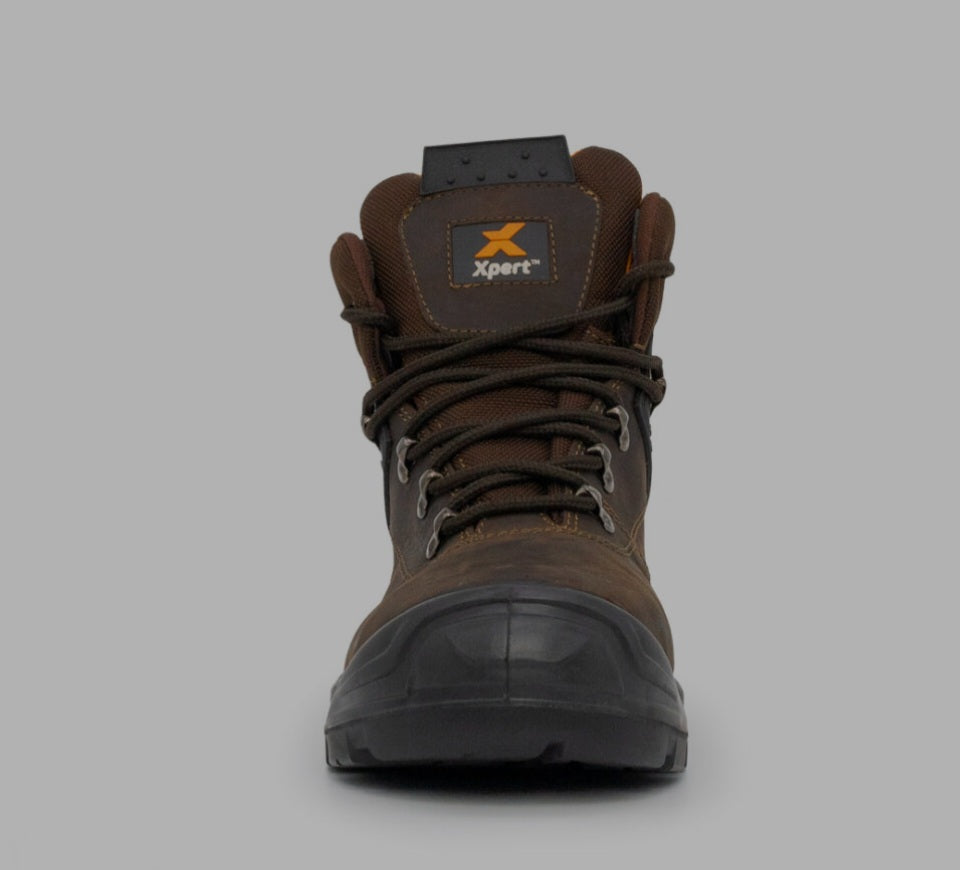 Xpert Warrior S3 Safety Laced Boot Brown / Black