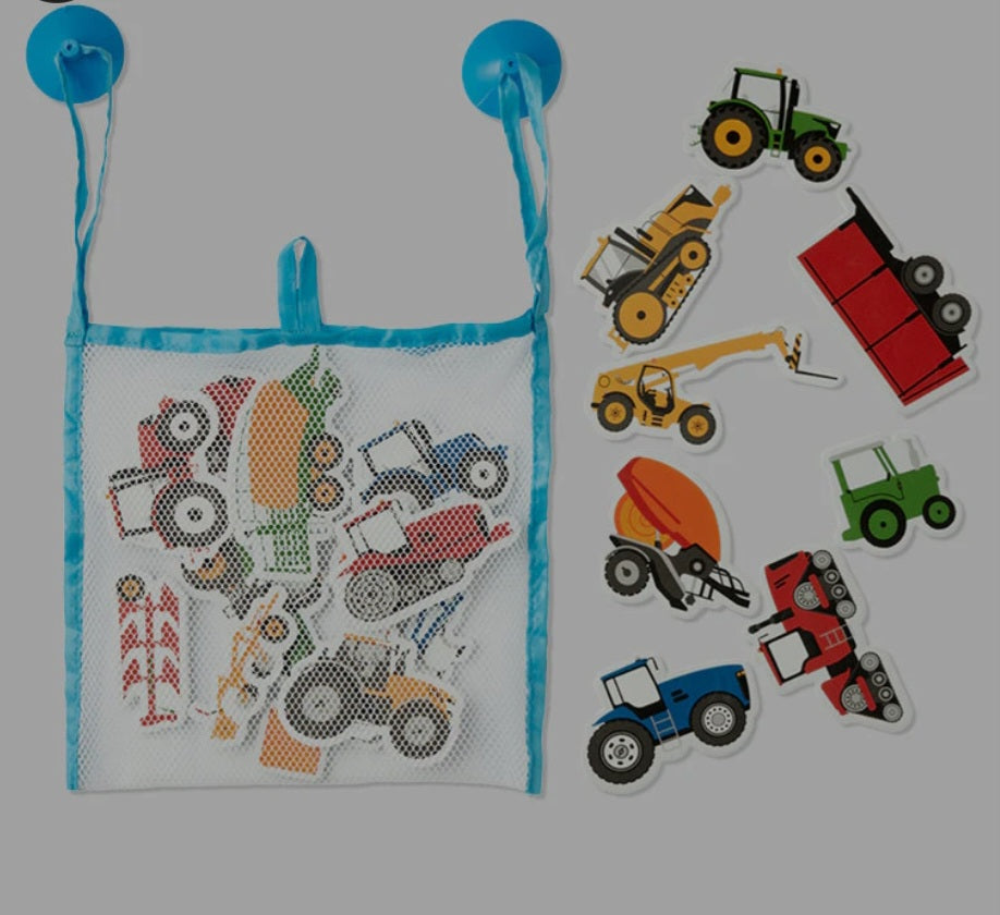 Tractor Ted Farm Machines Bath Stickers