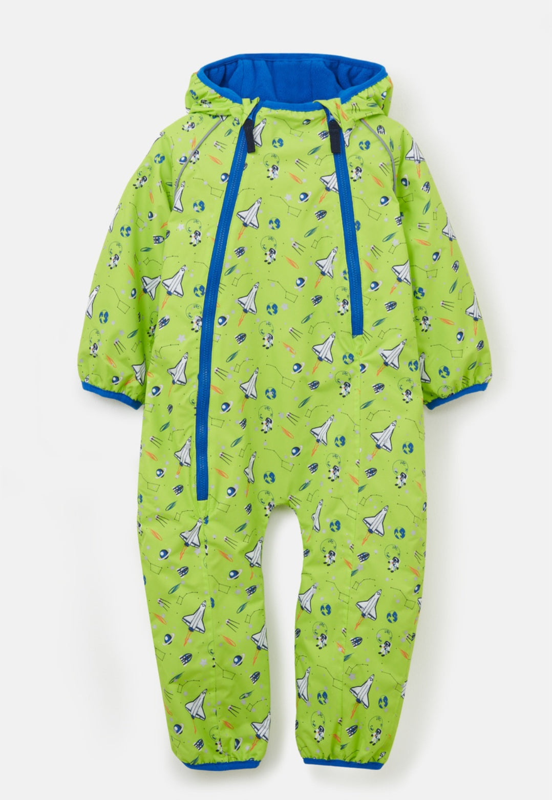 Lighthouse Jamie Puddlesuit - Lime Space print