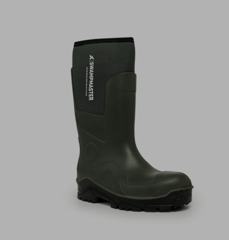 Swampmaster Pro Trapper Non-Safety PU-Neoprene Wellington Green
