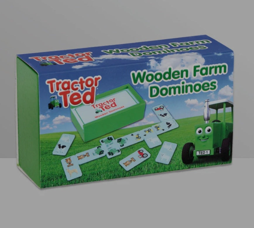 Tractor Ted Wooden Farm Dominoes