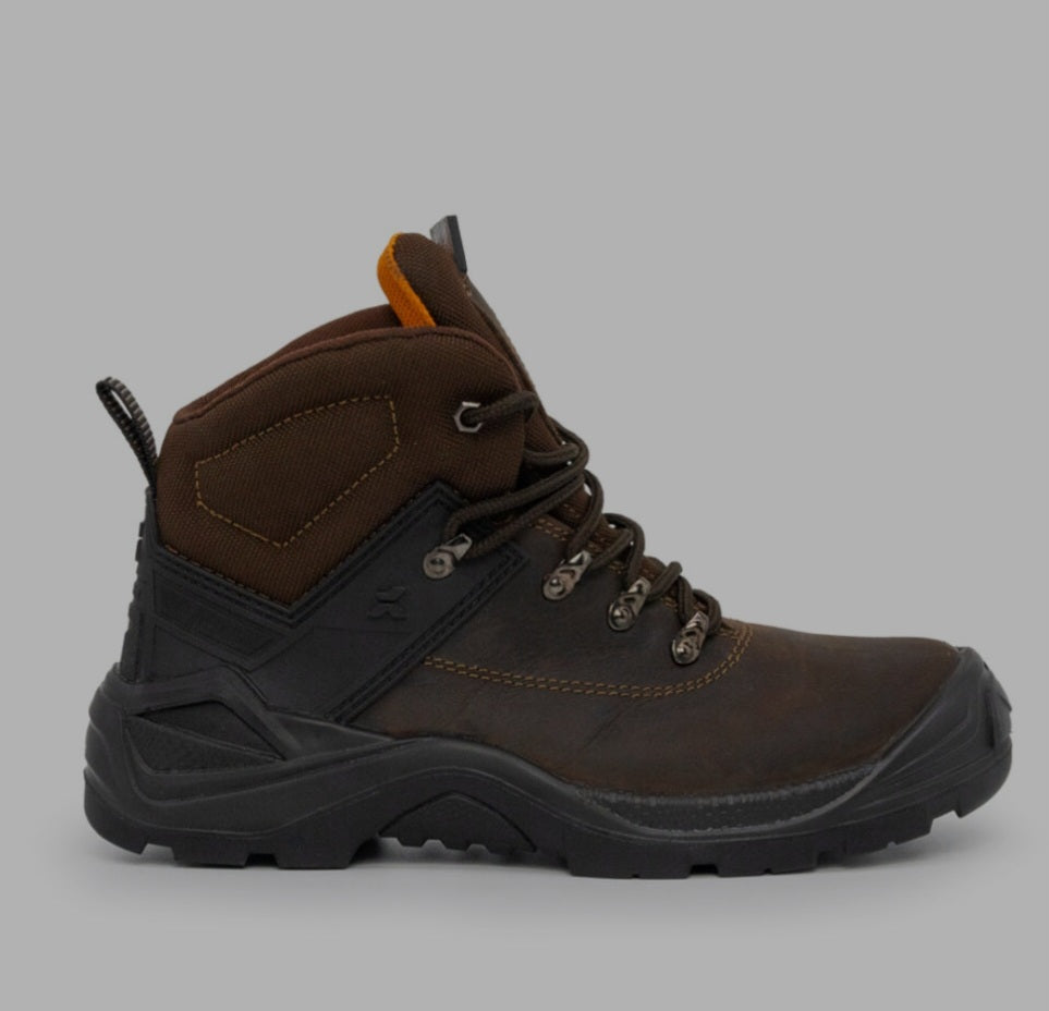 Xpert Warrior S3 Safety Laced Boot Brown / Black
