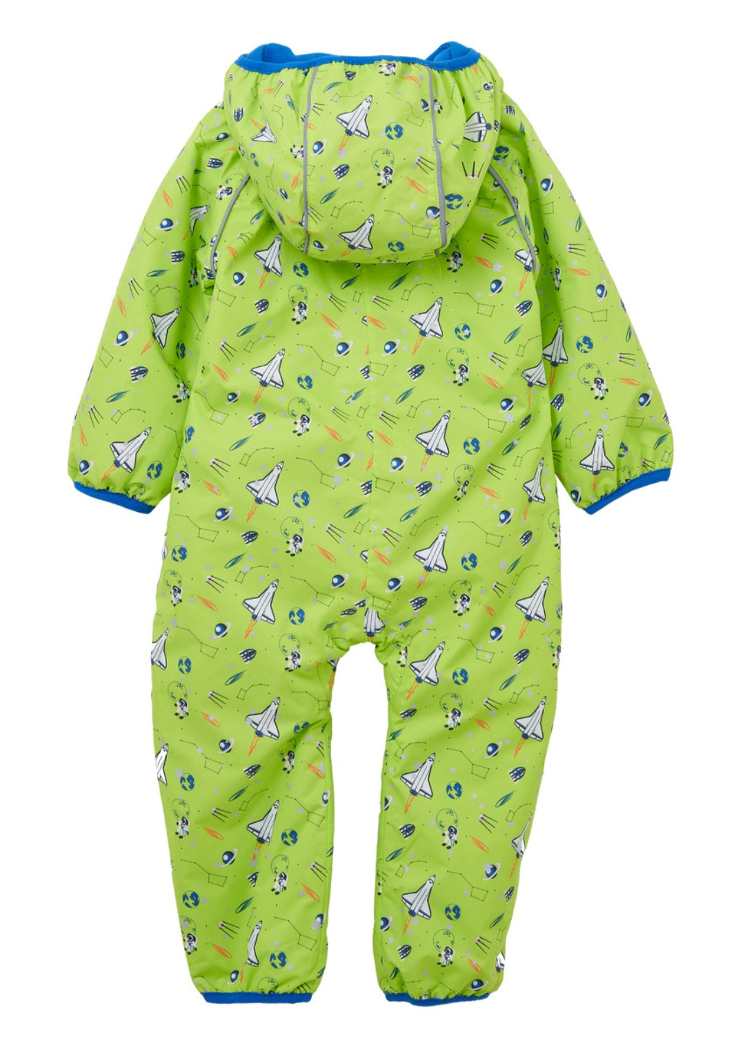 Lighthouse Jamie Puddlesuit - Lime Space print