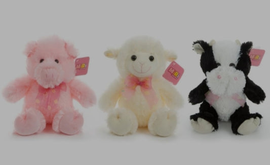 Soft Toy Farm Animals 25cm