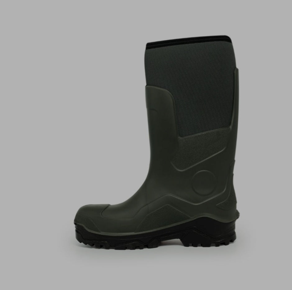 Swampmaster Pro Trapper Non-Safety PU-Neoprene Wellington Green