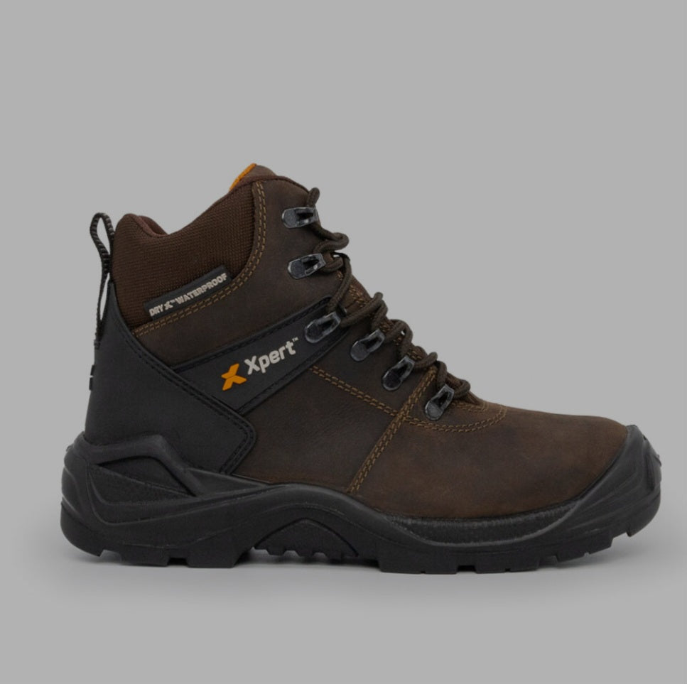 Xpert Typhoon Waterproof S3 Safety Boot Brown