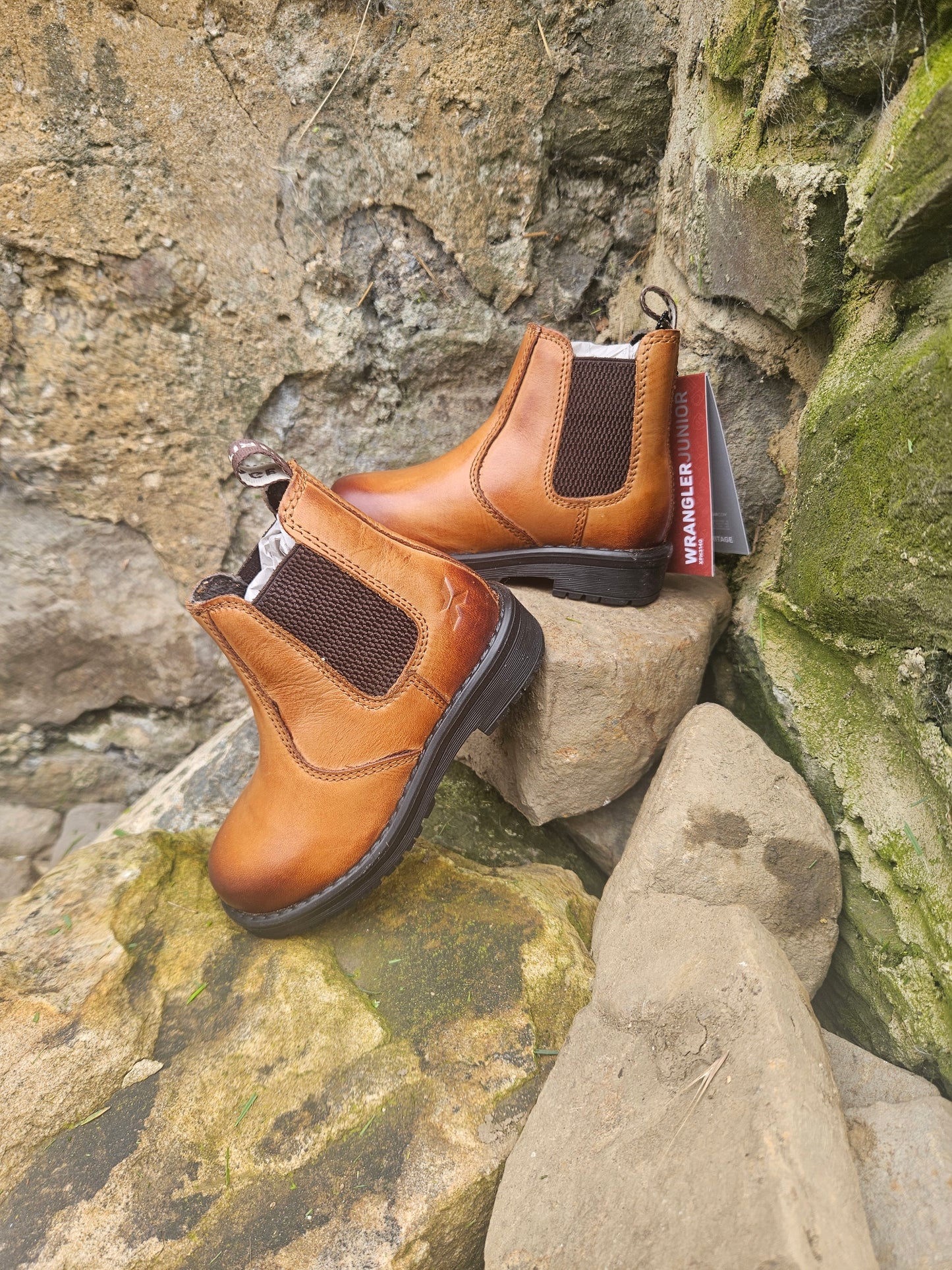 Xpert Heritage Wrangler Junior Dealer Boot - Burnished Tan